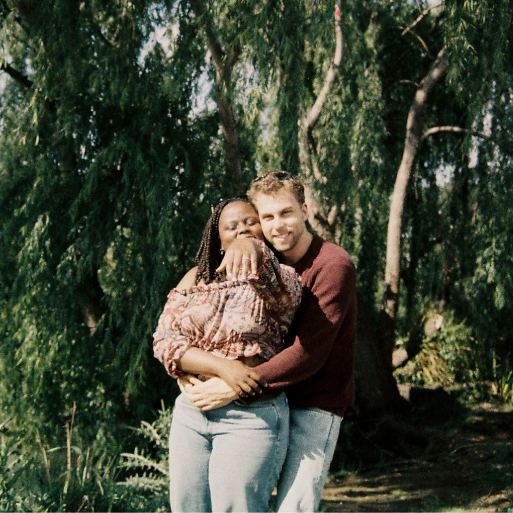An engagement photo.