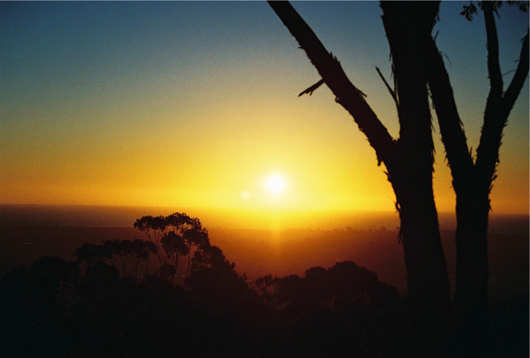A sunset.